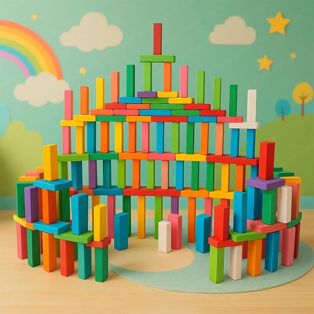 wooden domino